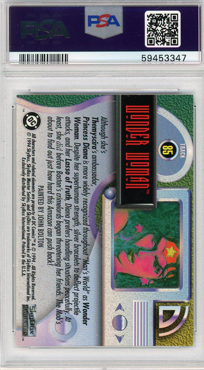 Wonder Woman 1994 Skybx DC Master Series #85 PSA 9