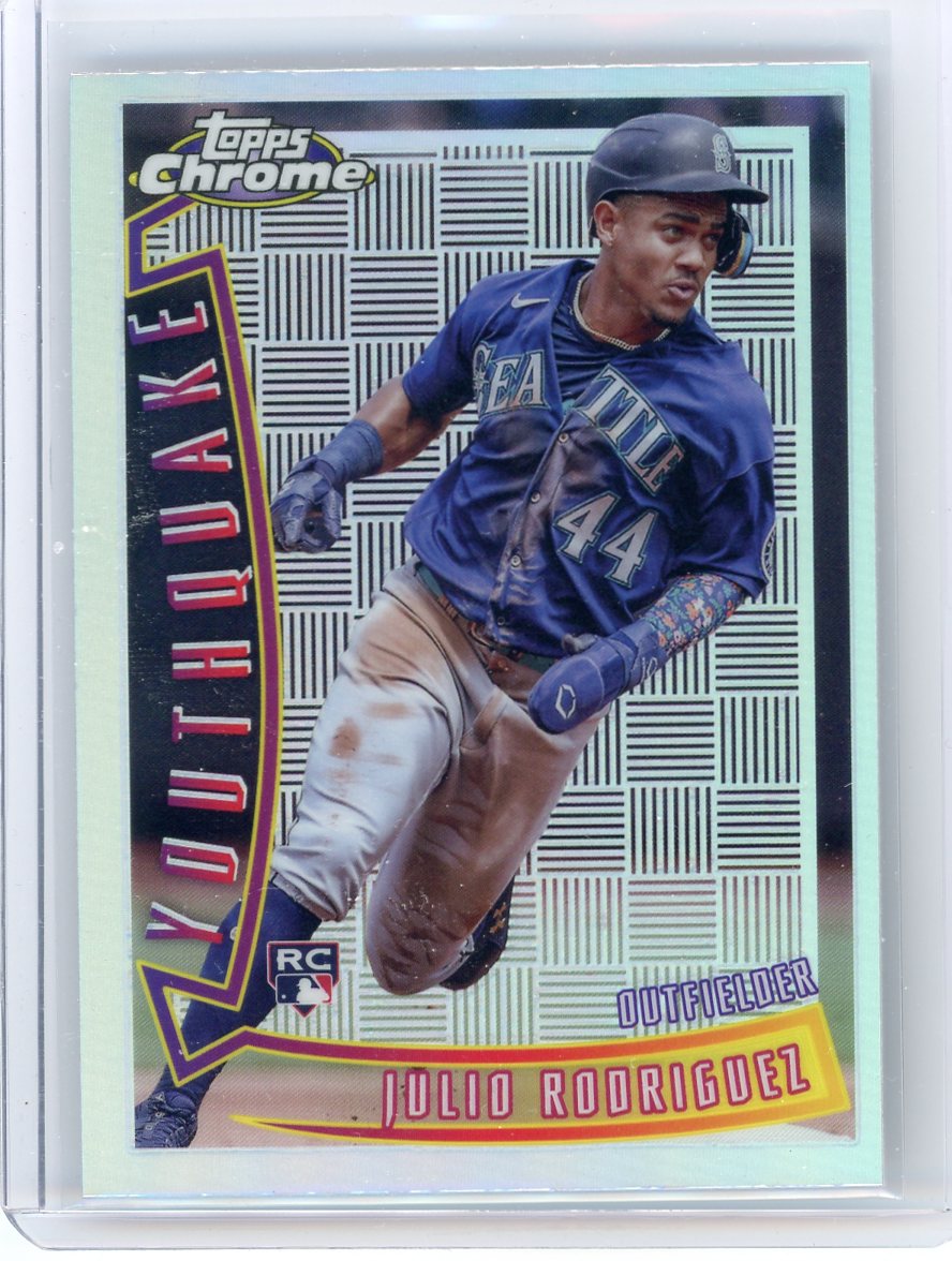 Julio Rodriguez 2022 Topps Chrome Sonic Youthquake rookie card