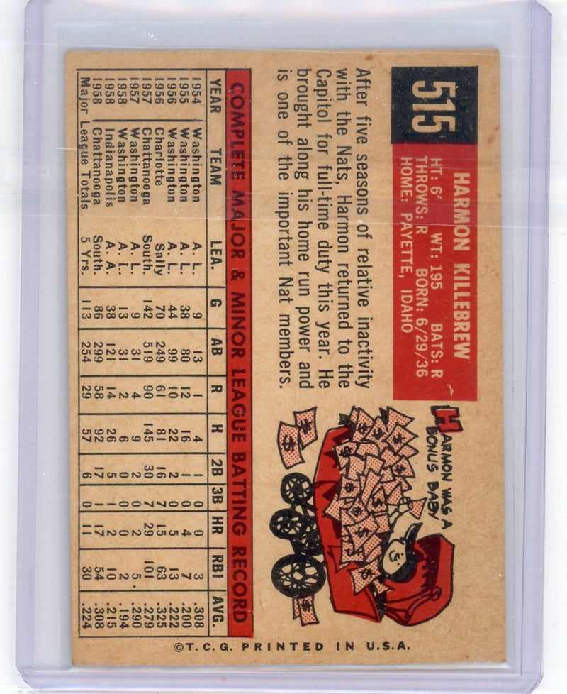 Harmon Killebrew 1959 Topps 