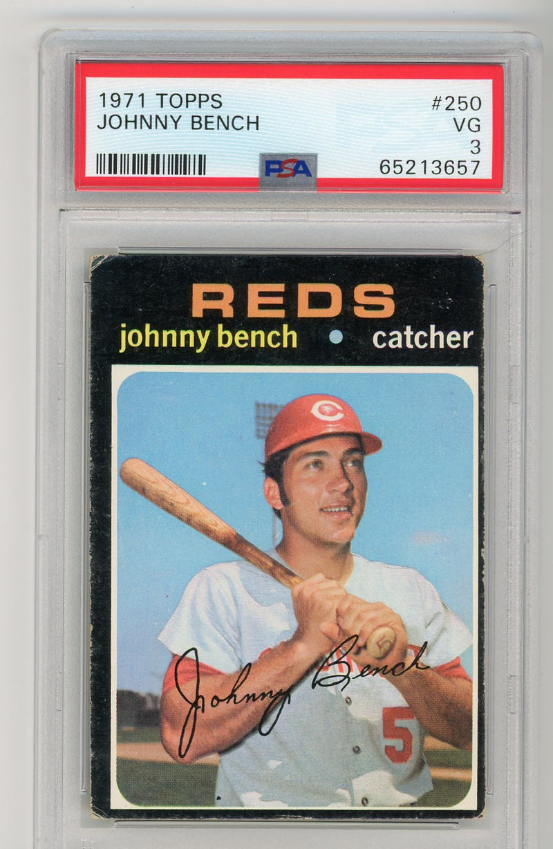 Johnny Bench 1971 Topps PSA 3