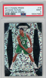 Jayson Tatum 2017 Panini Prizm Fast Break Rookie #16 PSA 9