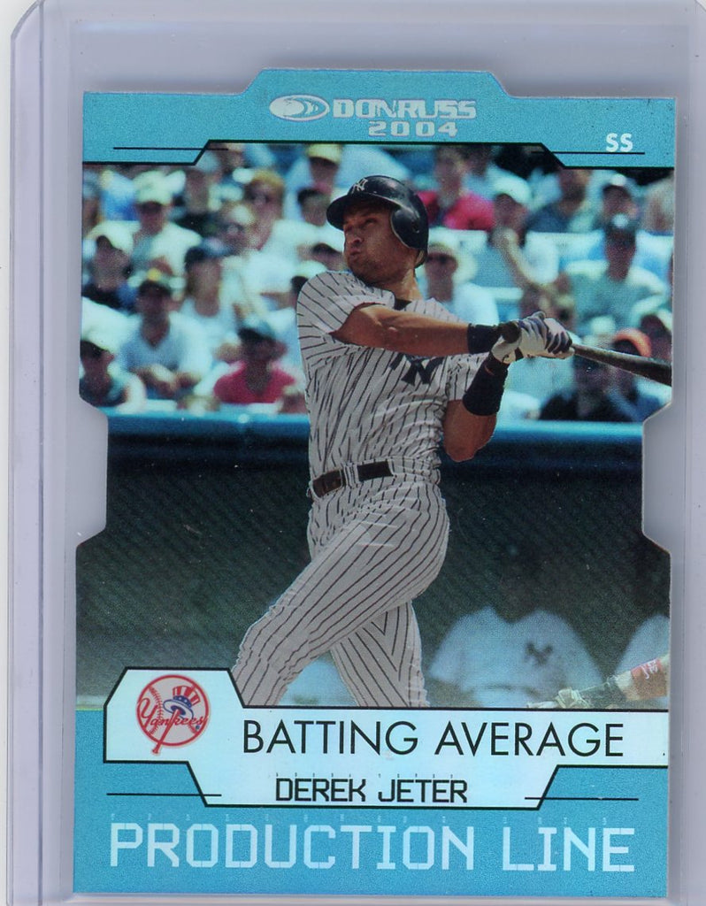 Derek Jeter 2003-04 Donruss Production Line foil die-cut #'d 069/100