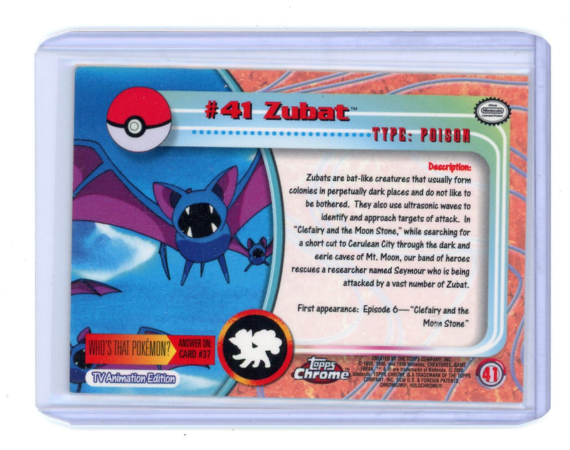 Zubat 2000 Topps Chrome x Pokémon 