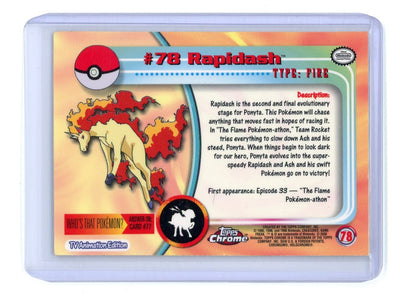 Rapidash 2000 Topps Chrome x Pokémon #78