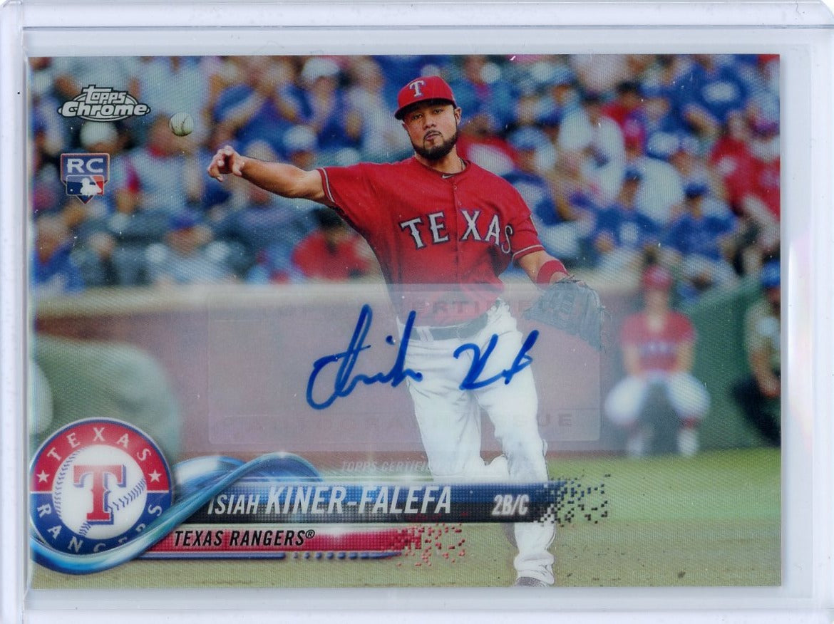 Isiah Kiner-Falefa Topps Chrome Refractor Auto #HMT12