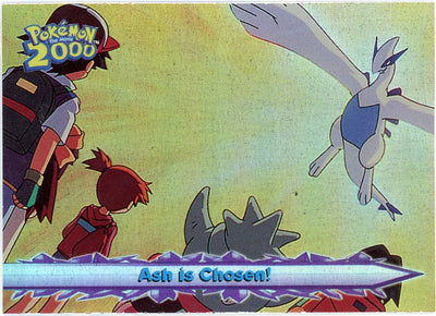 Ash Is Chosen! Holo Blue Logo Pokémon The Movie 2000