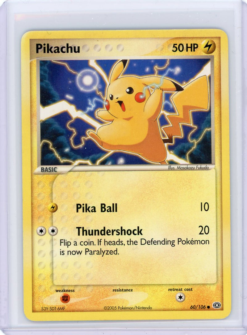 Pikachu 2005 Pokémon Emerald non holo 60/106