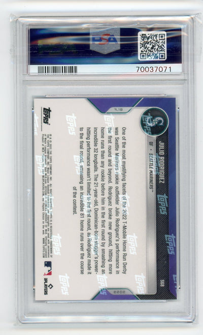 Julio Rodriguez 2022 Topps NOW purple #'d 18/25 PSA 8 rookie card