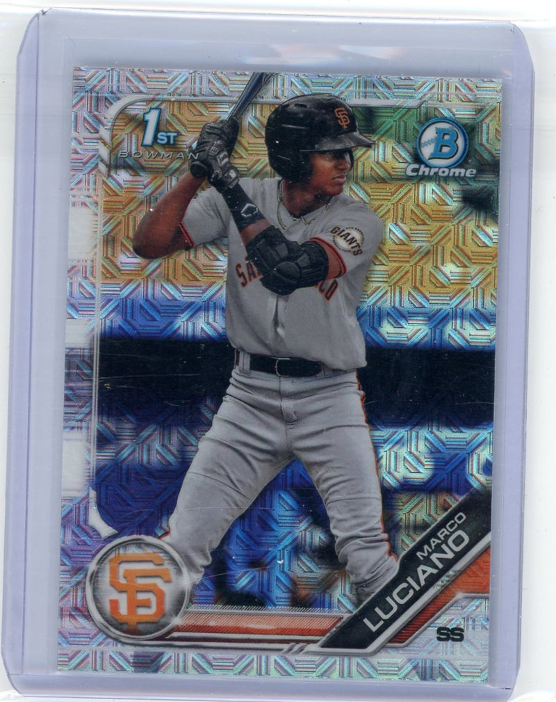 Marco Luciano 2019 1st Bowman Chrome Mojo Refractor