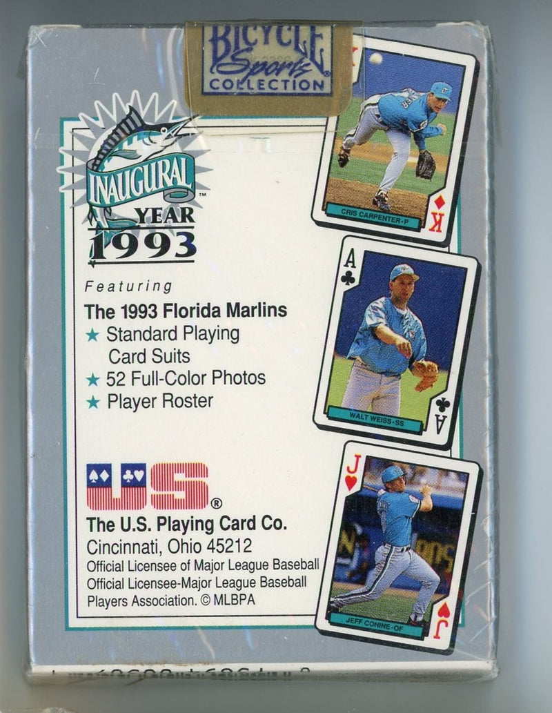 Florida Marlins 1993 MLB Bicycle Sports Collection Playing Cards