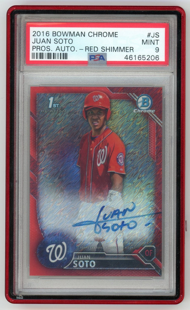 2016 Bowman Chrome Juan Soto Prospect Autograph PSA 8