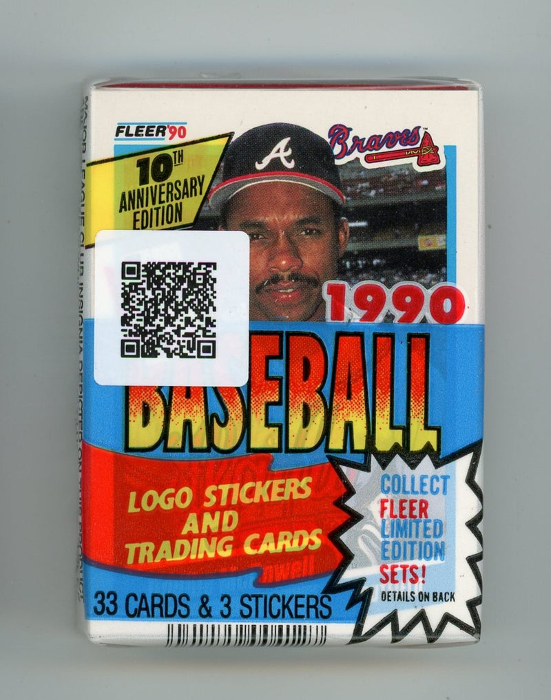 1990 Fleer Baseball 33-card pack