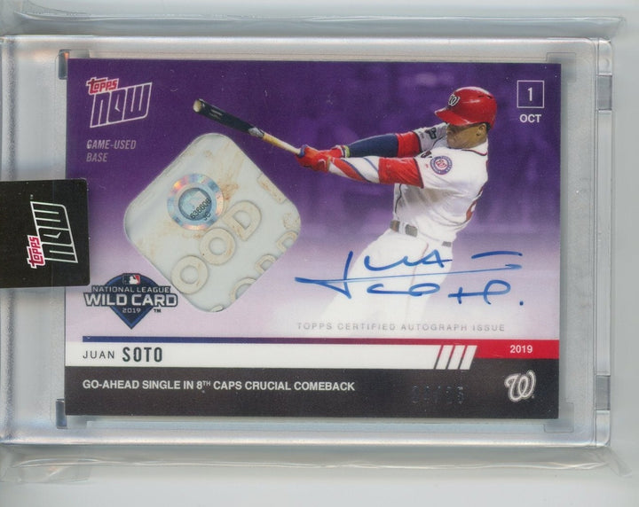 その他 2018 Topps Her Purple Ref Juan Soto PSA9 Juan Soto 2018 Topps Heritage #THC-502 Purple Hot Box