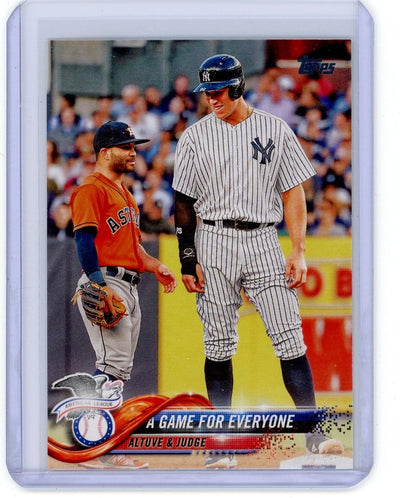 Aaron Judge / Jose Altuve 2018 Topps Update "A Game for Everyone" #US79