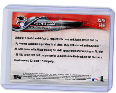 Aaron Judge / Jose Altuve 2018 Topps Update "A Game for Everyone" #US79