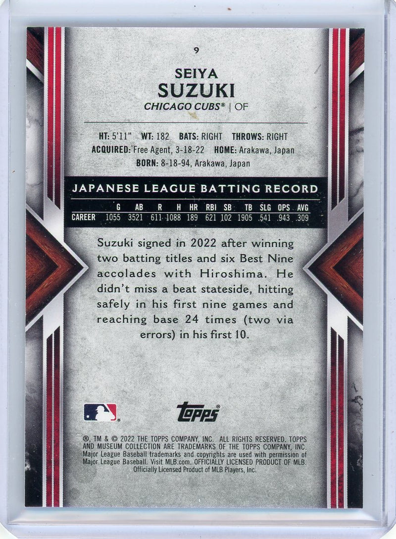 Chicago Cubs: Seiya Suzuki 2022 Player Minis - Officially Licensed