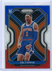 Obi Toppin 2020-21 Panini Prizm RWB prizm rookie card