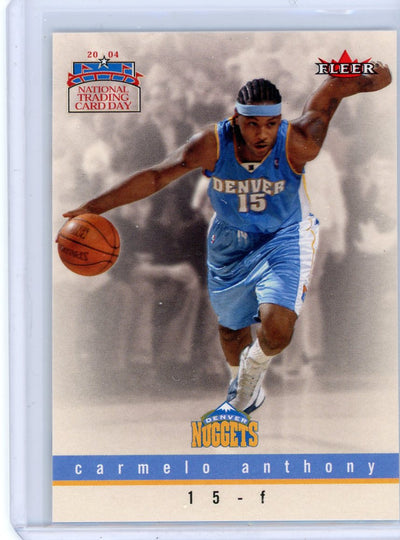 Carmelo Anthony 2004 Fleer National Trading Card Day