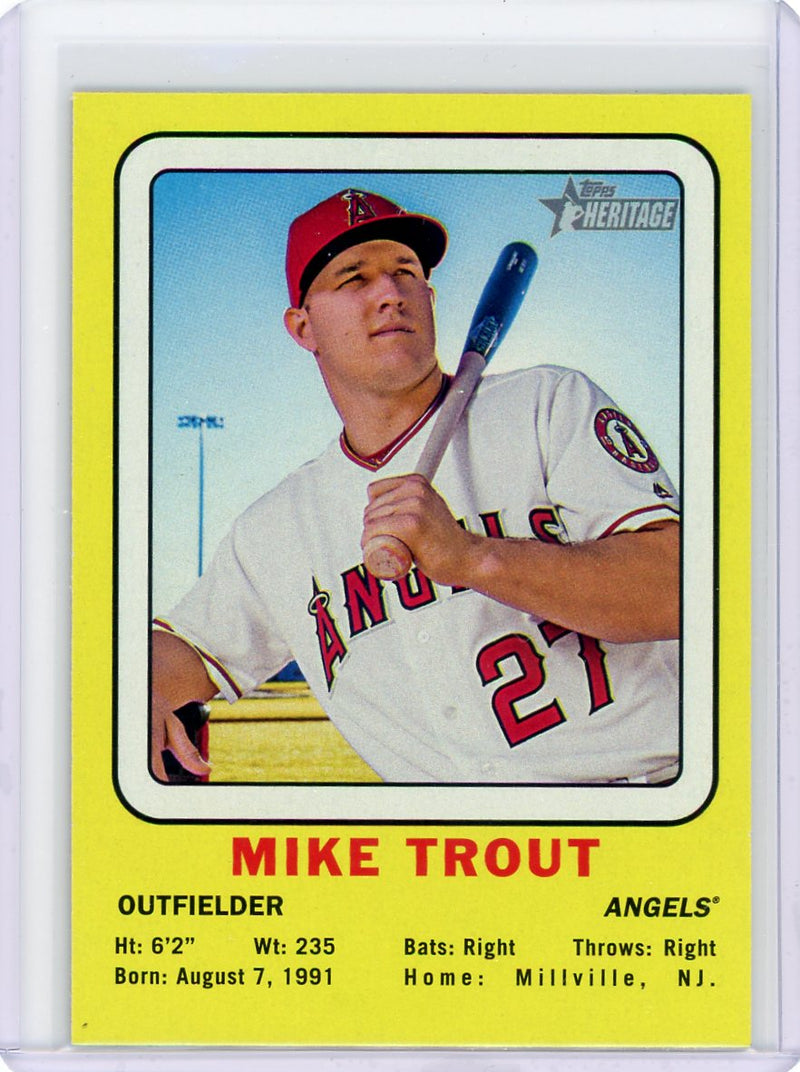 Mike Trout 2018 Topps Heritage '69 Collector Cards – Piece Of The Game