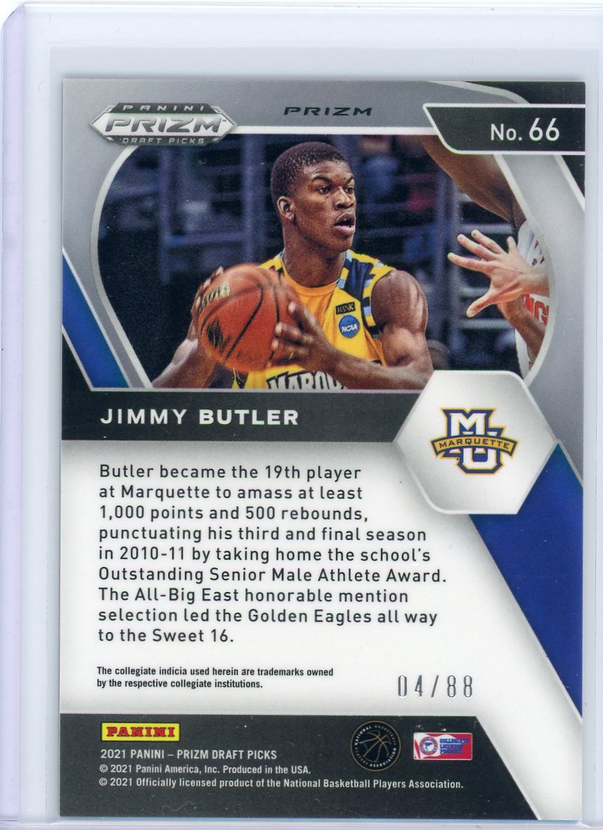 Jimmy Butler 2022 Panini Prizm Draft Picks Choice Red Scope Prizm #'d 04/88