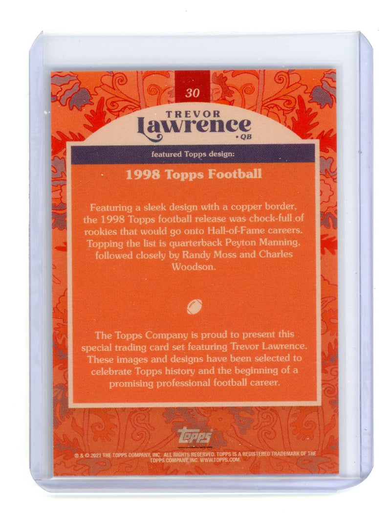 Trevor Lawrence 2021 Topps 1998 Football orange 