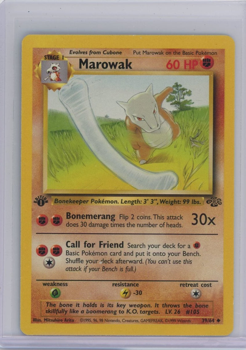Marowak 1st Edition 1999 Pokémon 39/64