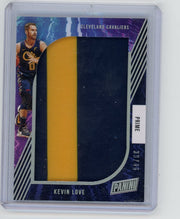 Kevin Love 2021 Panini Prime game-used jumbo relic #'d 39/46
