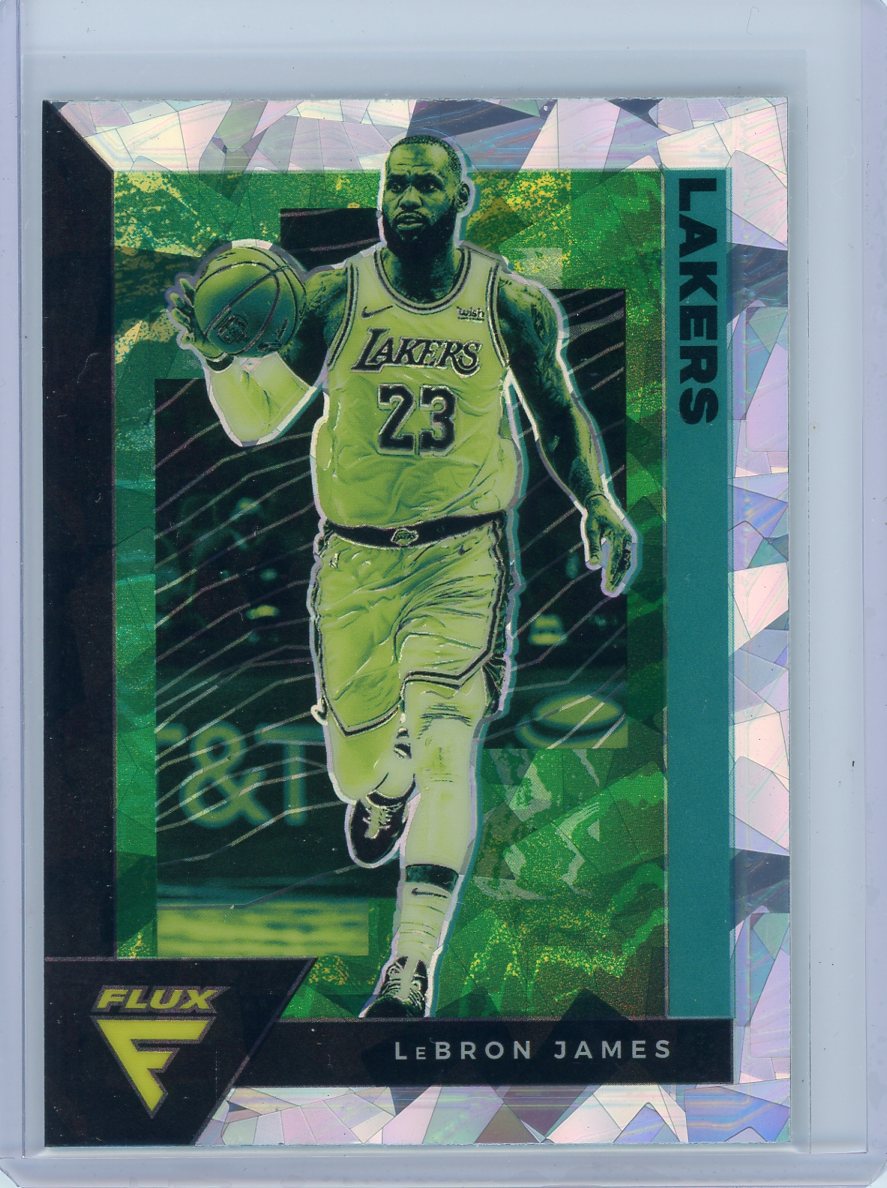 LeBron James 2020-21 Panini Flux Fanatics Exclusive Cracked Ice Prizm
