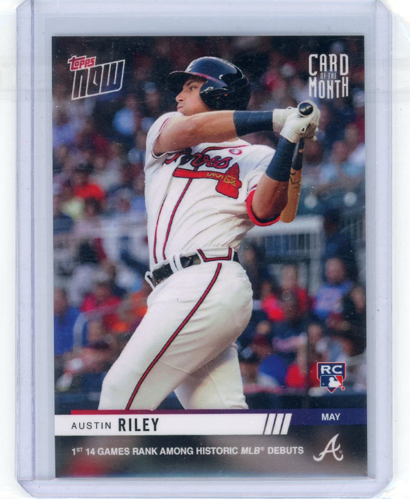 Austin Riley 2019 Topps NOW Card of the Month (May) rookie card