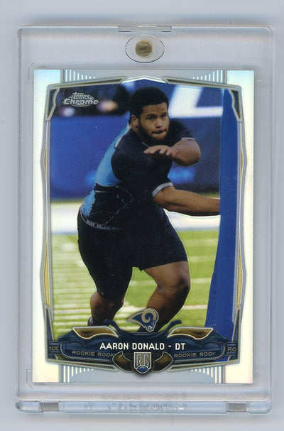 Aaron Donald 2014 Topps Chrome refractor rookie card