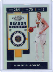 Nikola Jokic 2019-20 Panini Optic Contenders silver prizm