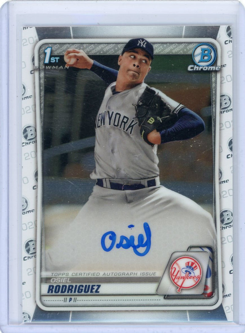 Osiel Rodriguez 2020 1st Bowman Chrome autograph