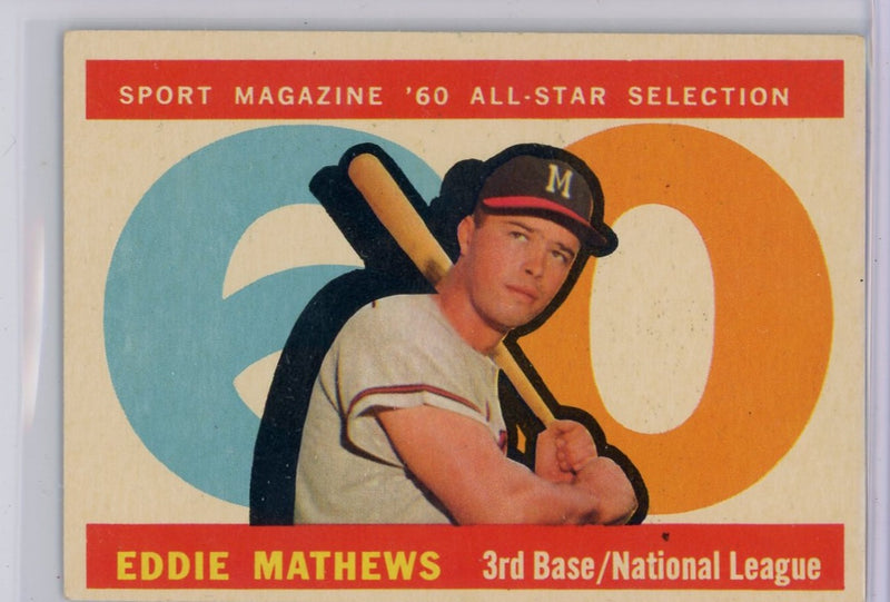 Eddie Mathews Sport Magazine 1960 Topps All-Star Selection