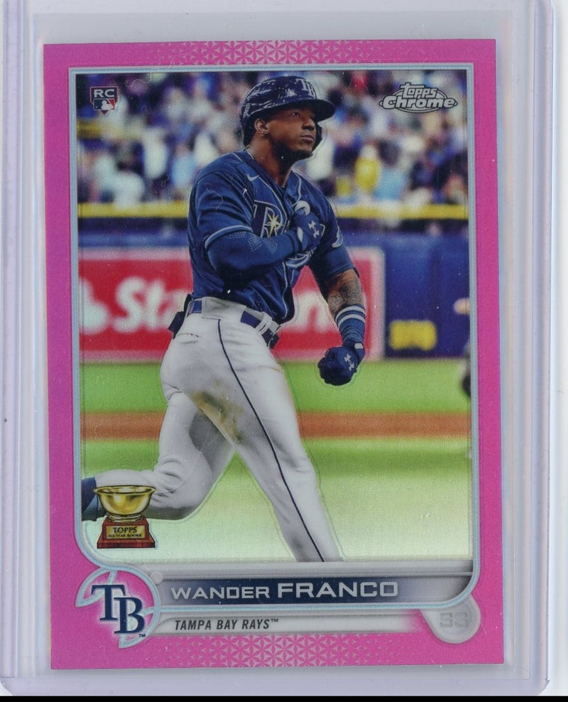 Wander Franco 2022 Topps Chrome pink refractor rookie card