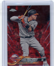 Manny Machado 2018 Topps Chrome Update ASG red refractor #'d 01/25