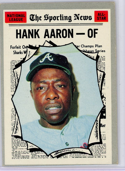 Hank Aaron The Sporting News 1970 Topps #462