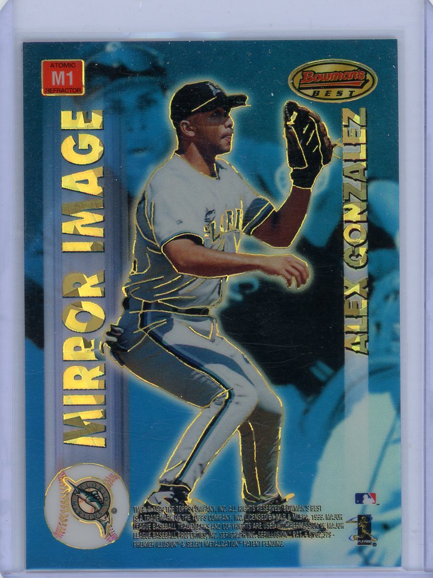 Alex Rodriguez, Alex Gonzalez 1999 Bowmans Best Mirror Image Atomic Refractor