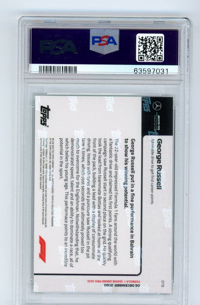 George Russell 2020 Topps Now #19 PSA 10