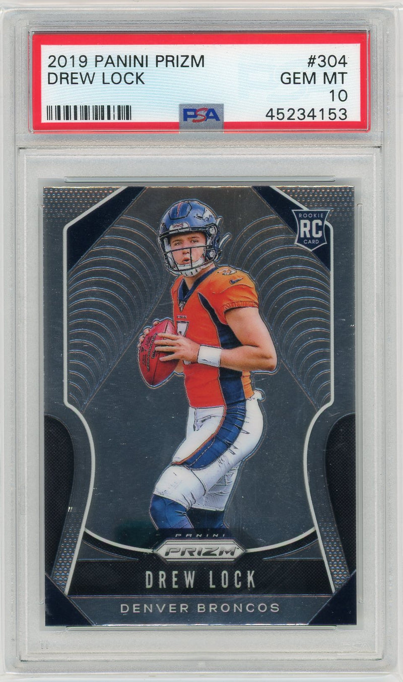 Drew Lock 2019 Panini Prizm Rookie PSA 10