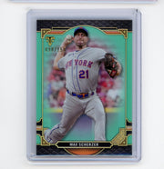 Max Scherzer 2022 Topps Triple Threads aqua #'d 098/150