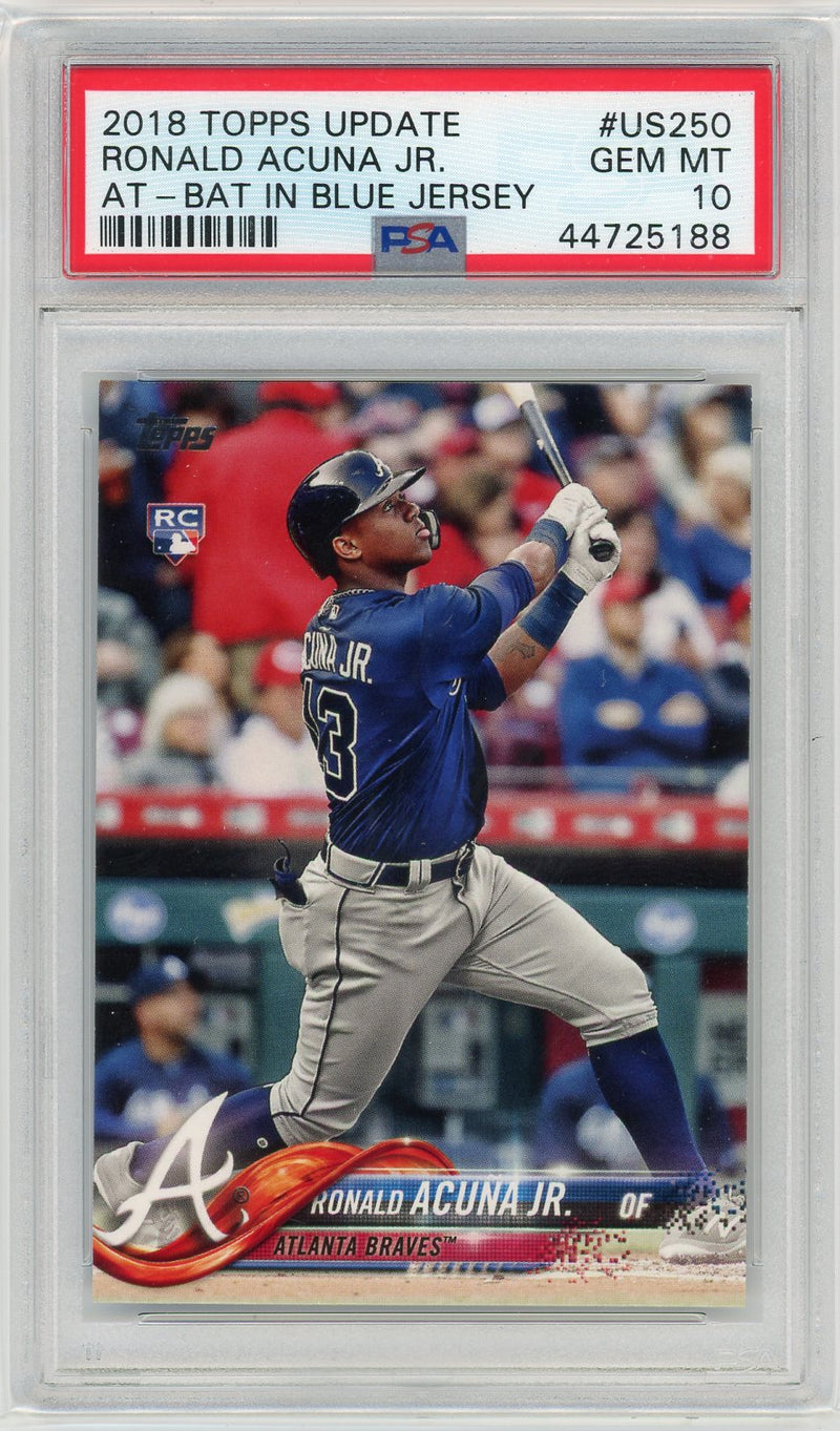 Ronald Acuna JR. 2018 Topps Update Rookie PSA 10