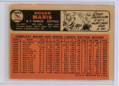 Roger Maris 1966 Topps #365