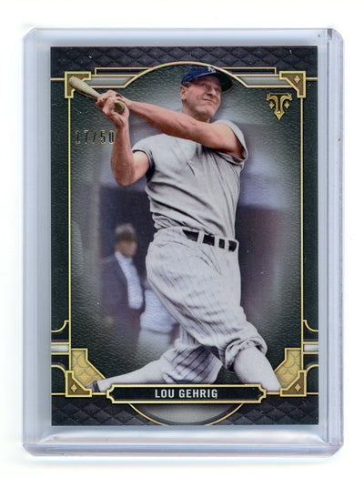 Lou Gehrig 2022 Topps Triple Threads black #'d 17/50