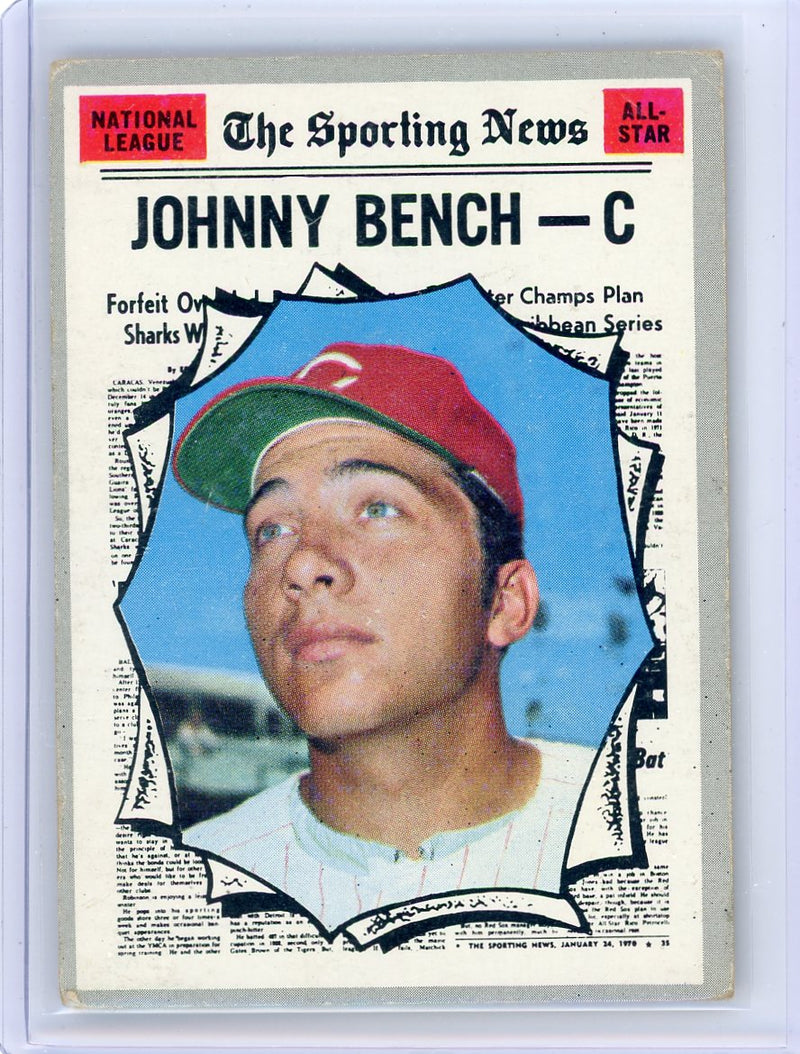 Johnny Bench 1970 Topps Sporting News 