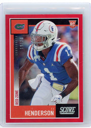 CJ Henderson 2020 Panini Score Redzone #'d 19/20 rookie card