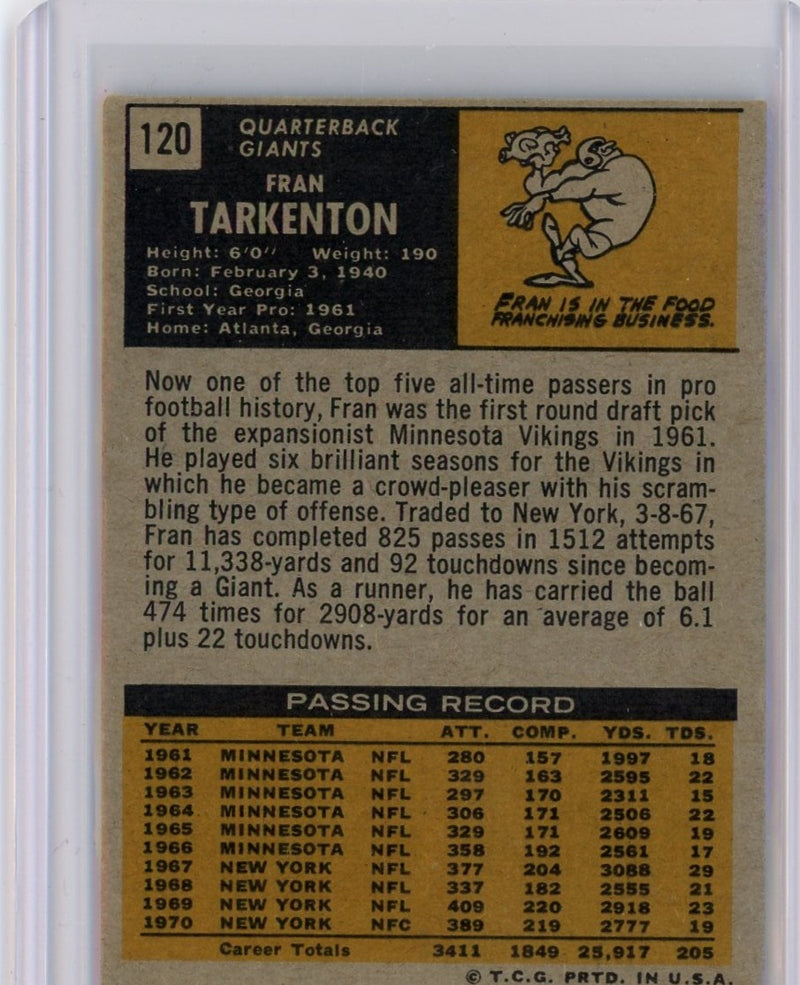 Frank Tarkenton 1971 Topps 