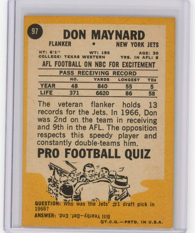 Don Maynard 1967 Topps #97
