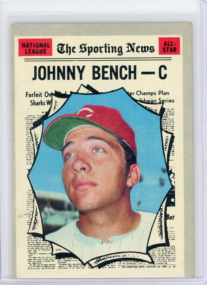 Johnny Bench 1970 Topps Sporting News #464