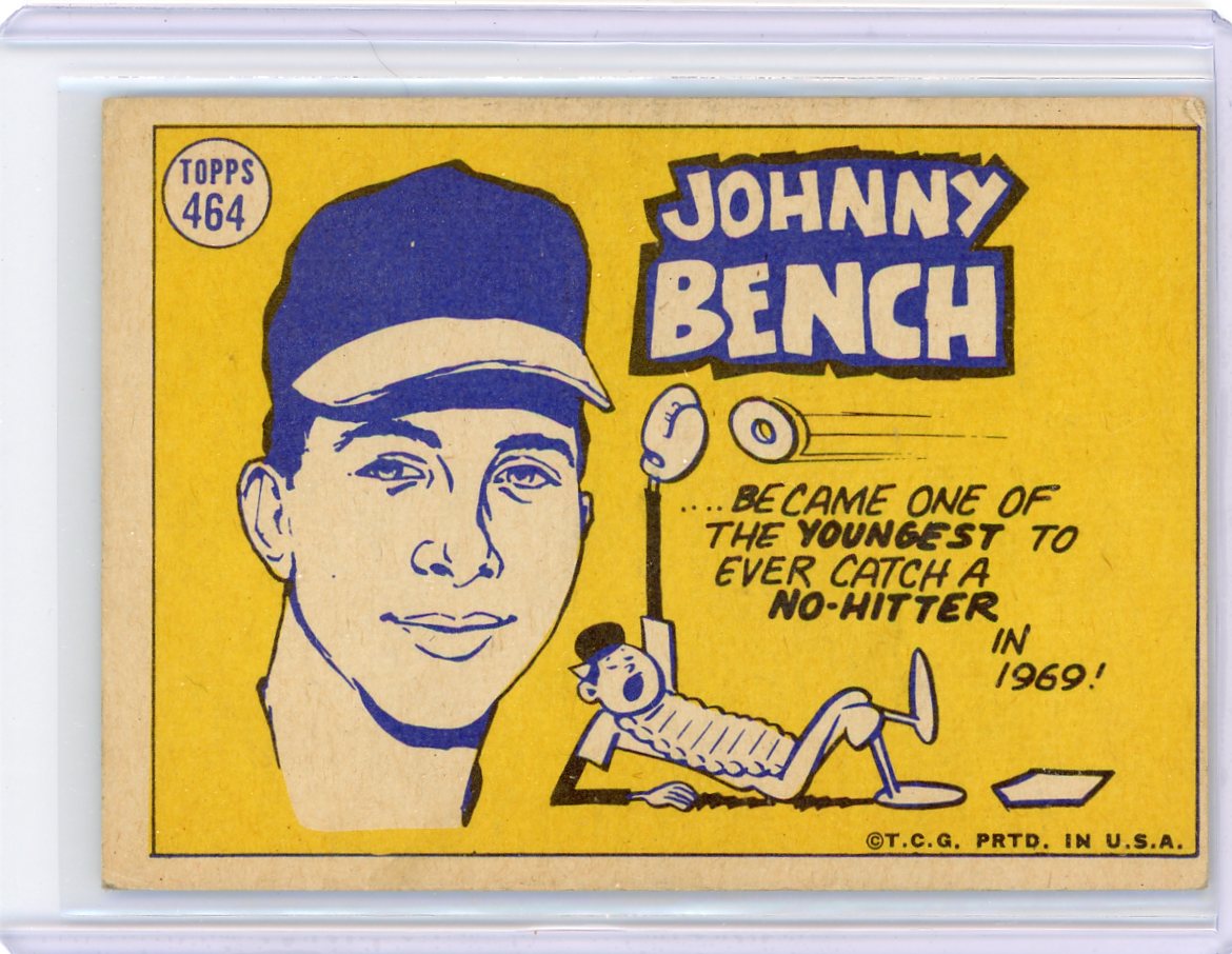 Johnny Bench 1970 Topps Sporting News #464