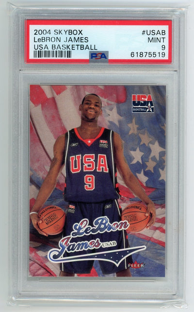 LeBron James 2004 SkyBx USA Basketball PSA 9